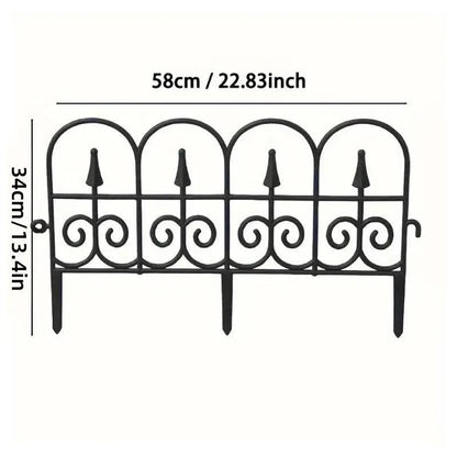 12pcs Outdoor Plastic Garden Fence Decorative Hedge Fence for Patio Landscaping
