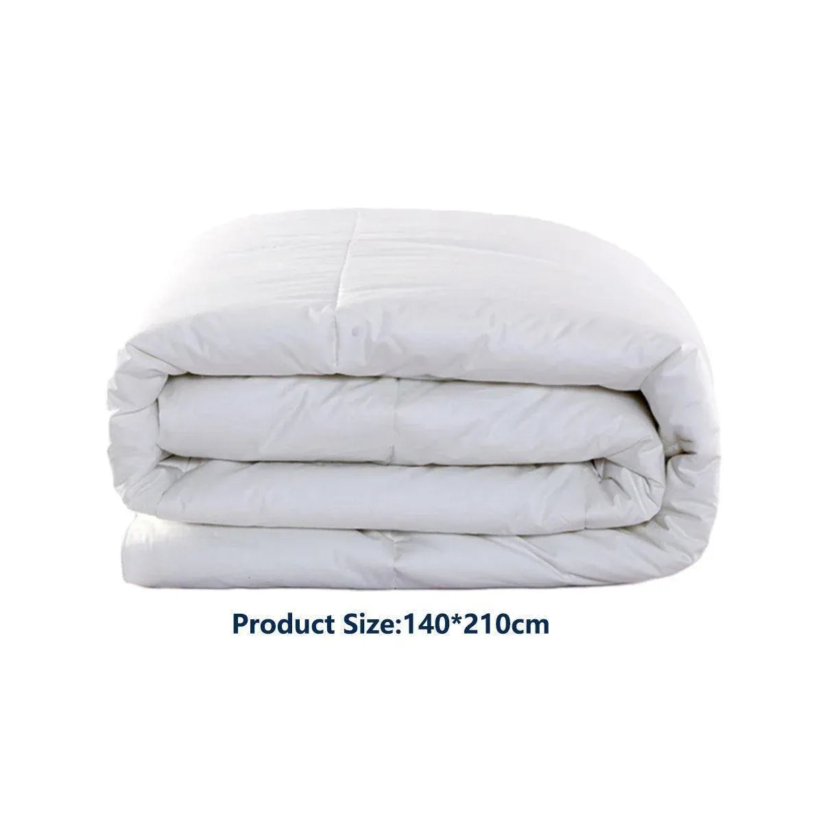 Luxury Hotel Quilt Core – Soft Microfiber Down Alternative Comforter for All Seasons - 140x210cm-Cotton