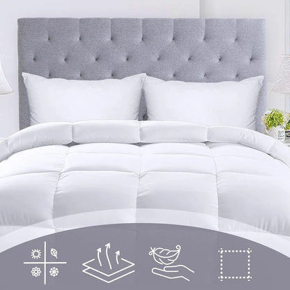 Luxury Hotel Quilt Core – Soft Microfiber Down Alternative Comforter for All Seasons - 140x210cm-Brushed