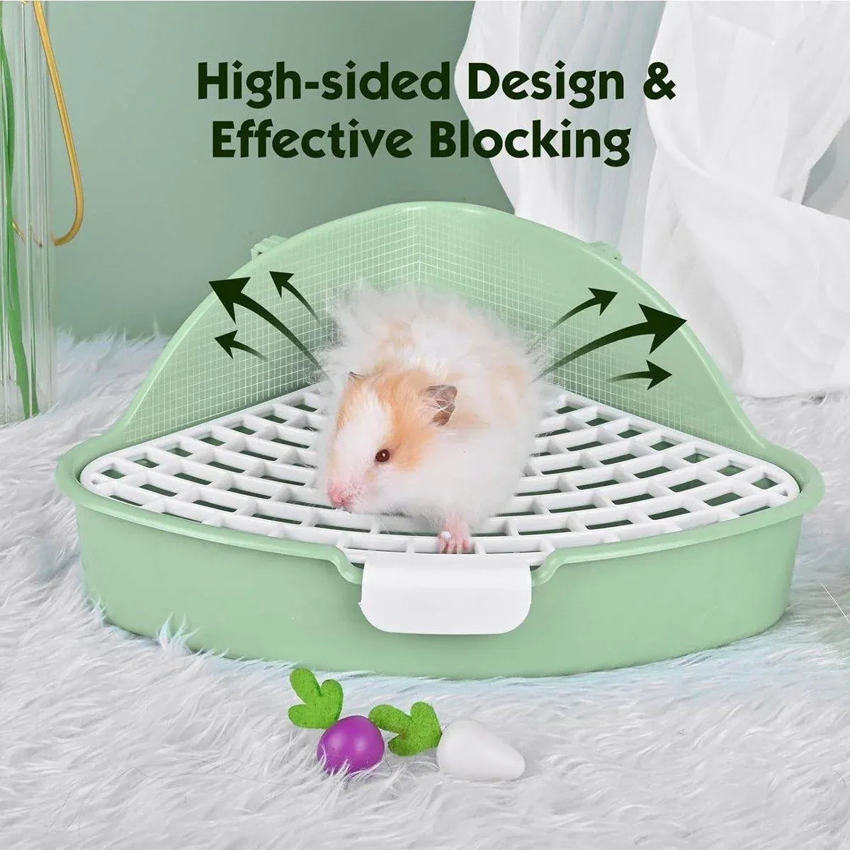 Rabbit Litter Box And Small Animals Pet Toilet Pee Pad Supplies Potty Rabbit - Blue