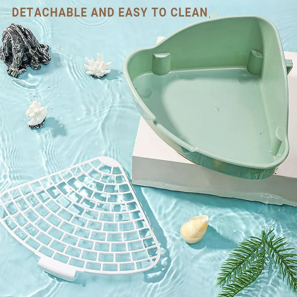 Rabbit Litter Box And Small Animals Pet Toilet Pee Pad Supplies Potty Rabbit - Blue