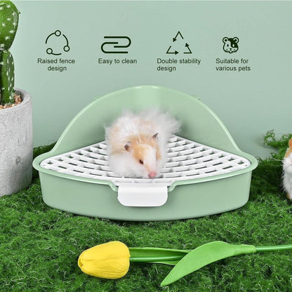 Rabbit Litter Box And Small Animals Pet Toilet Pee Pad Supplies Potty Rabbit - Blue