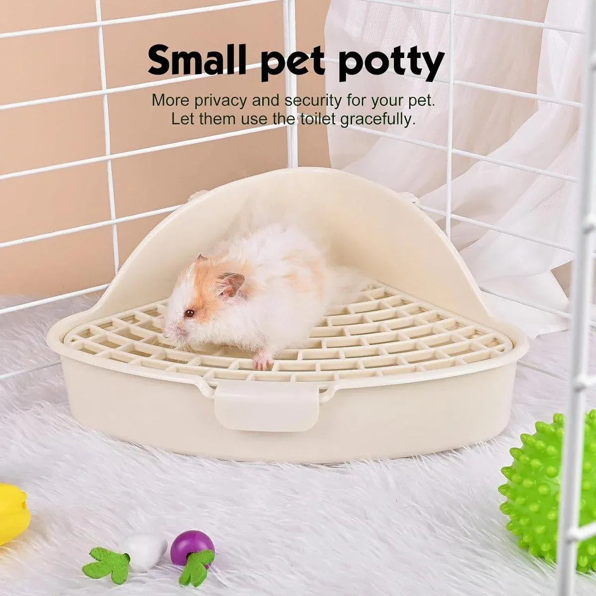 Rabbit Litter Box And Small Animals Pet Toilet Pee Pad Supplies Potty Rabbit - Blue