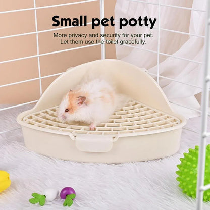 Rabbit Litter Box And Small Animals Pet Toilet Pee Pad Supplies Potty Rabbit - Blue
