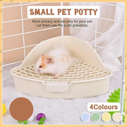 Rabbit Litter Box And Small Animals Pet Toilet Pee Pad Supplies Potty Rabbit - Blue