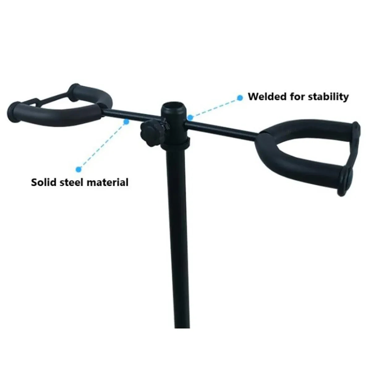 2/3Head Guitar Stand with Height Adjustment Foldable Holder Guitar Stand Bass - Three-vertical type