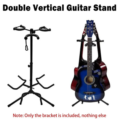2/3Head Guitar Stand with Height Adjustment Foldable Holder Guitar Stand Bass - Three-vertical type