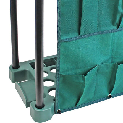 Garden Tool Organizer Storage Rack Green Outdoor Shed Tidy Stand
