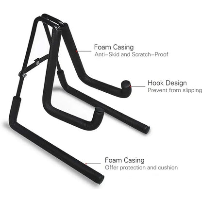 Violin Stand Small Guitar Stand Foldable Portable Adjustable Guitar Holder
