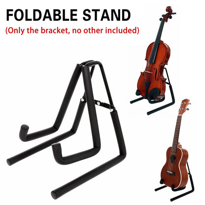 Violin Stand Small Guitar Stand Foldable Portable Adjustable Guitar Holder