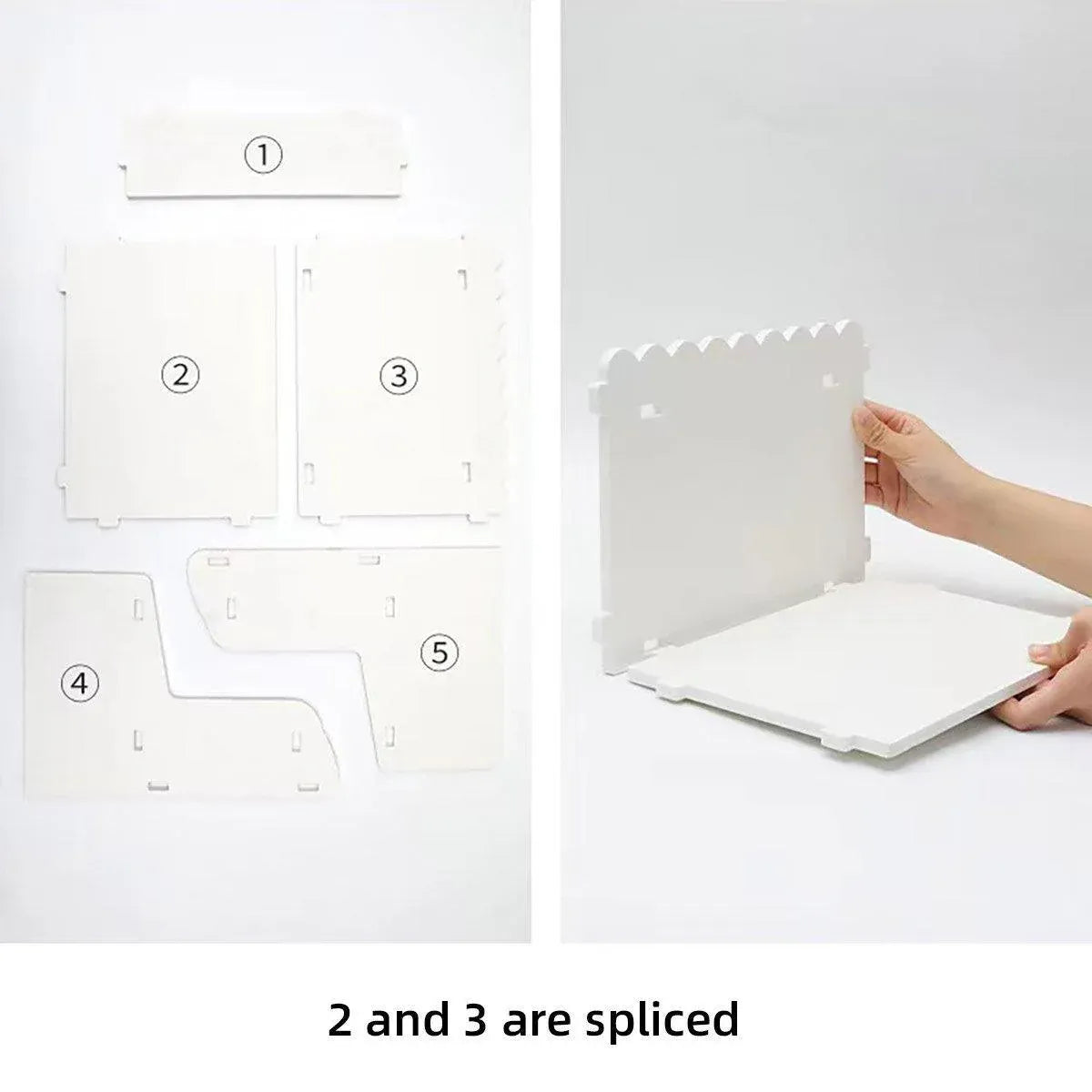 Elevated Double Layer Desktop Storage Rack for Office Dormitory Cosmetics Books - S