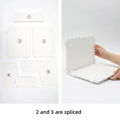 Elevated Double Layer Desktop Storage Rack for Office Dormitory Cosmetics Books - S
