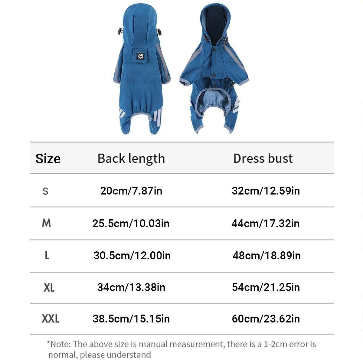 Waterproof Four Corner Pet Raincoats In Large Medium And Small Sizes Are Suitable For Dogs - Orange - M
