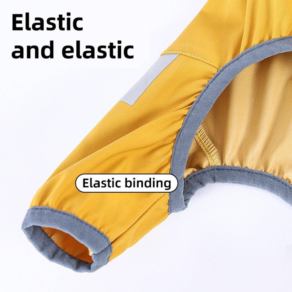 Waterproof Four Corner Pet Raincoats In Large Medium And Small Sizes Are Suitable For Dogs - Orange - S