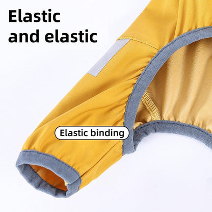 Waterproof Four Corner Pet Raincoats In Large Medium And Small Sizes Are Suitable For Dogs - Orange - S