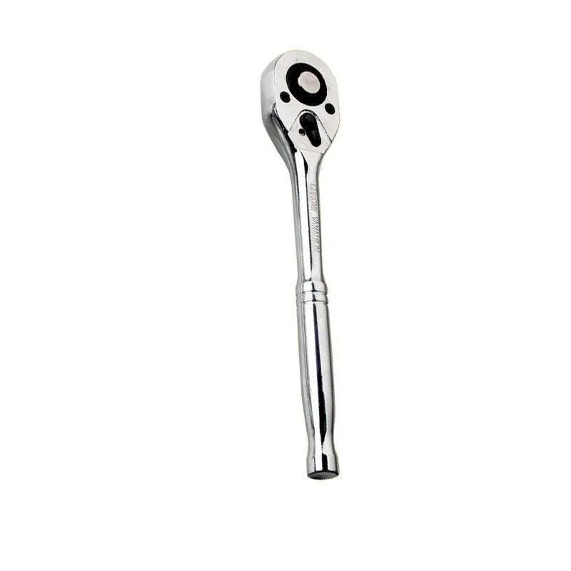Quick Release Ratchet Handle 1/4 inch 3/8 inch 1/2 inch Drive Reversible Socket Wrench - 16x245x42mm