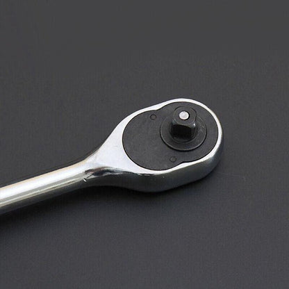 Quick Release Ratchet Handle 1/4 inch 3/8 inch 1/2 inch Drive Reversible Socket Wrench - 16x245x42mm