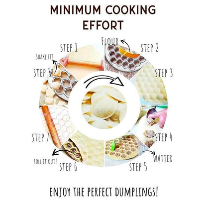 Aluminium Alloy Dumpling Mould Maker 37 Hole Ravioli Pierogi Wrapper Tool 25cm