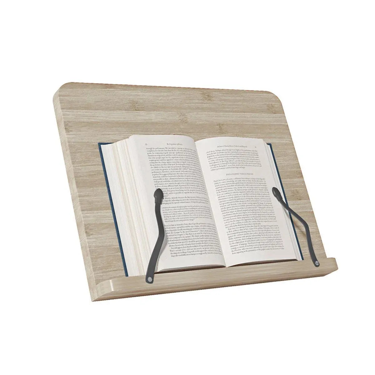 Wooden Adjustable Reading Stand Multifunctional Book Holder Bracket for Desk - Small