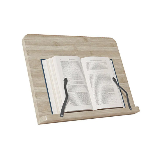 Wooden Adjustable Reading Stand Multifunctional Book Holder Bracket for Desk - Small