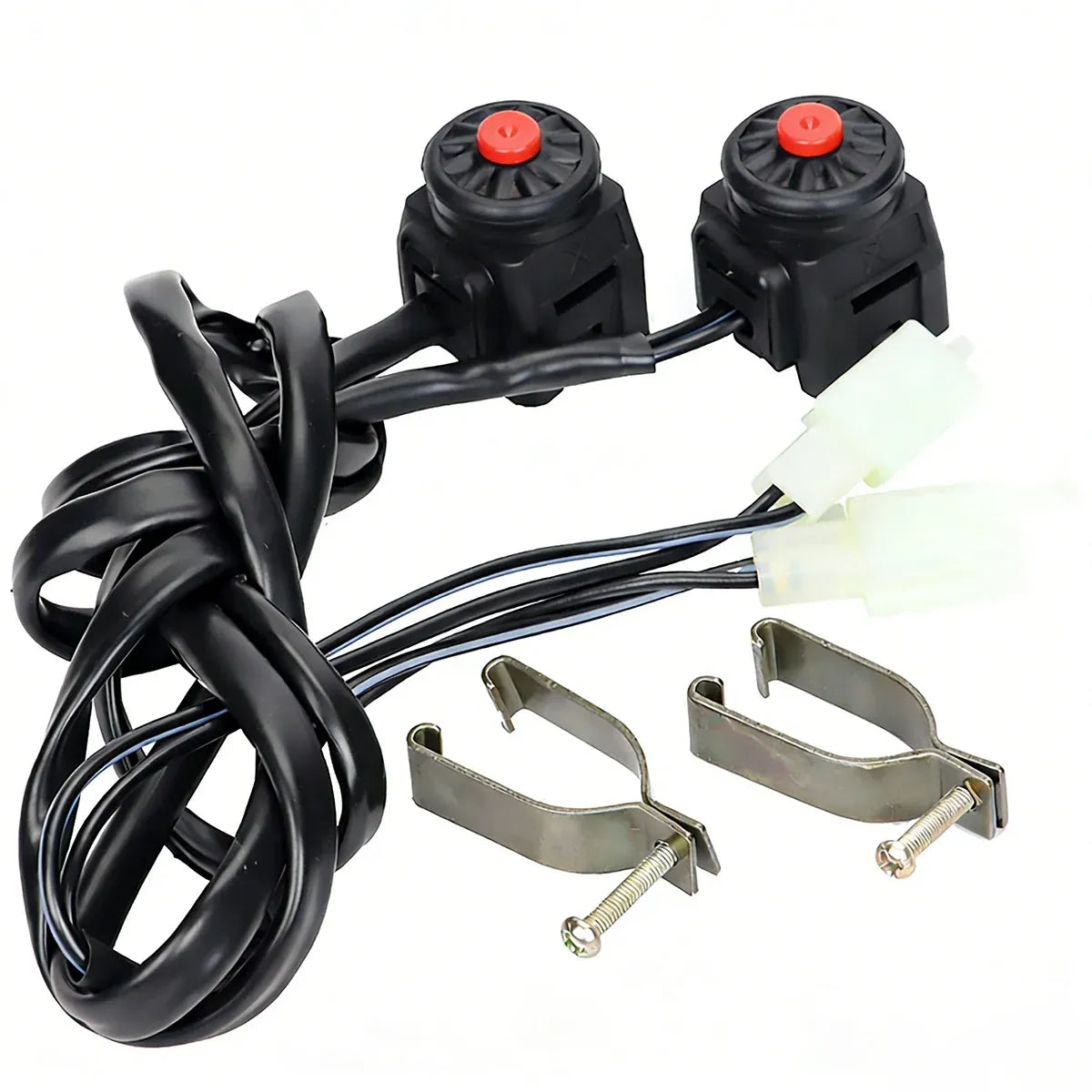 2PCS Off Road Motorcycle ATV Ignition Start Stop Kill Dot Switch Dirt Quad Bike