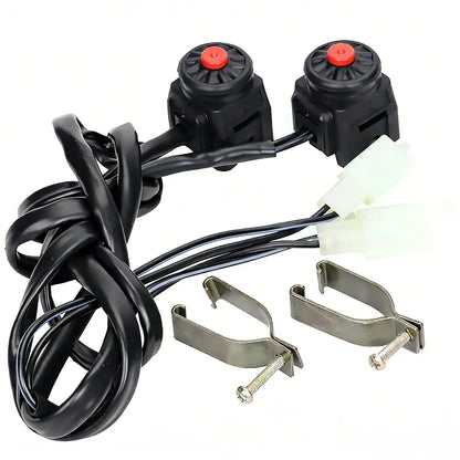 2PCS Off Road Motorcycle ATV Ignition Start Stop Kill Dot Switch Dirt Quad Bike