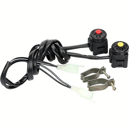 2PCS Off Road Motorcycle ATV Ignition Start Stop Kill Dot Switch Dirt Quad Bike