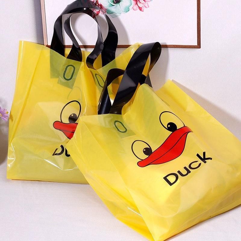 50x Reusable Plastic Tote Bag Eco Friendly Shopping Bags Durable Large Capacity - Red-Black 37*30*8cm