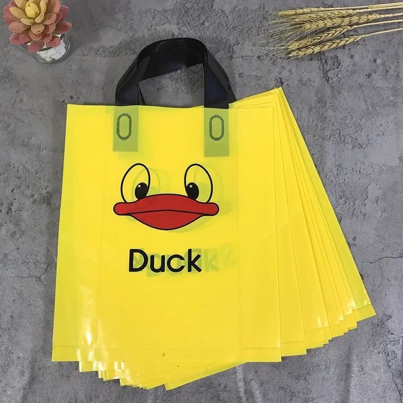 50x Reusable Plastic Tote Bag Eco Friendly Shopping Bags Durable Large Capacity - Red-Black 37*30*8cm