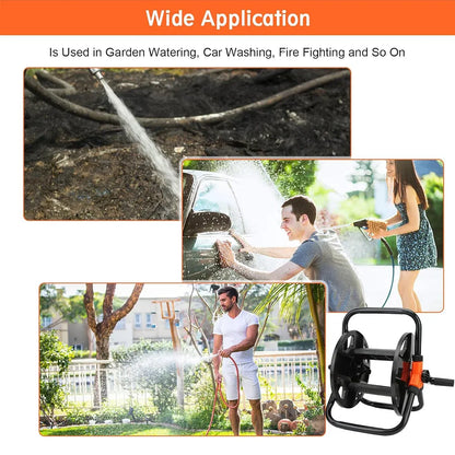 Household Water Pipe Storage Rack Pipe Winder Winding Reel Garden Watering Hose