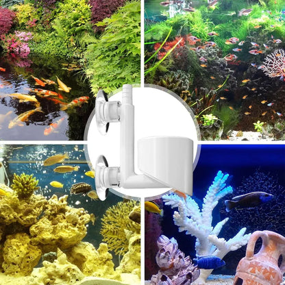 Aquarium Fish Tank Nano Air Pump Quiet Durable for Tanks Oxygen Aerate Use - White