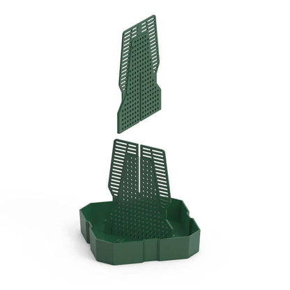 Reptile Anti Escape Feeding Basin Self Catch Feeder for Lizard Snake Pet Care - Brown-L