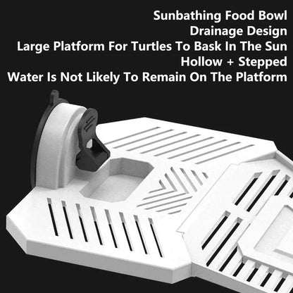 Turtle Basking Platform Fish Tank Climbing Ramp Aquascape Ladder Ramp for Pets - M