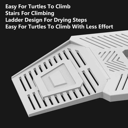 Turtle Basking Platform Fish Tank Climbing Ramp Aquascape Ladder Ramp for Pets - M
