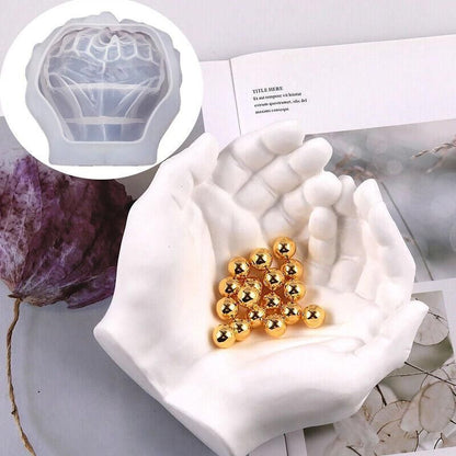 Hand Shape Silicone Resin Mold For DIY Epoxy Tray Jewellery Holder Casting