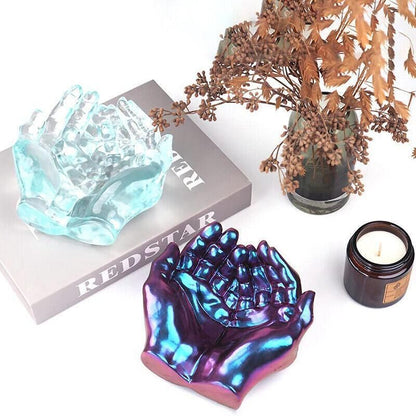 Hand Shape Silicone Resin Mold For DIY Epoxy Tray Jewellery Holder Casting
