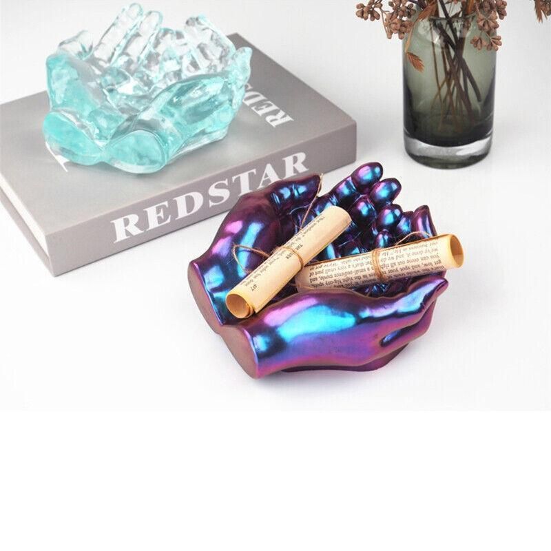 Hand Shape Silicone Resin Mold For DIY Epoxy Tray Jewellery Holder Casting