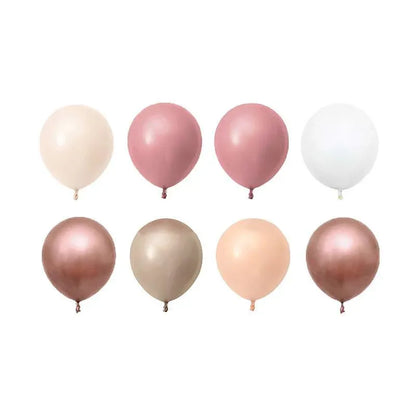 Retro Pink Balloon Arch Kit Set Garland for Birthday Wedding Party Decoration - 144PCS