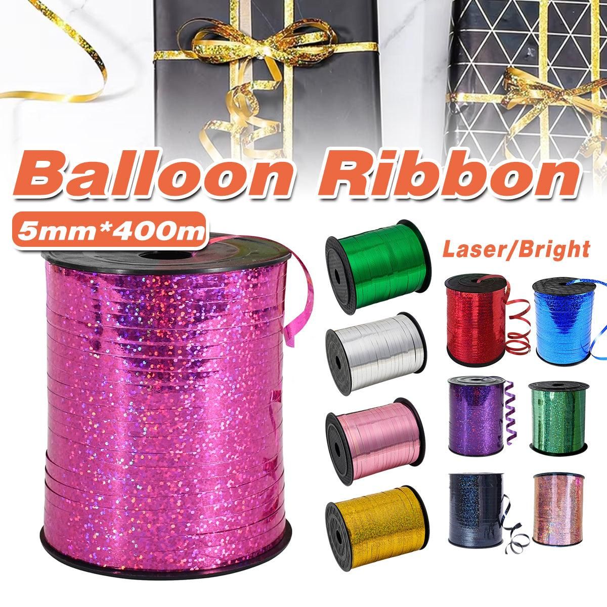 5mm Balloon Ribbon Curling Party String Gift Wrap Decoration Birthday Wedding - Laser-Purple
