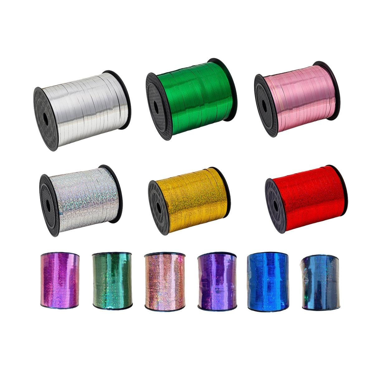 5mm Balloon Ribbon Curling Party String Gift Wrap Decoration Birthday Wedding - Laser-Purple