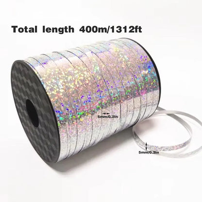 5mm Balloon Ribbon Curling Party String Gift Wrap Decoration Birthday Wedding - Laser-Purple