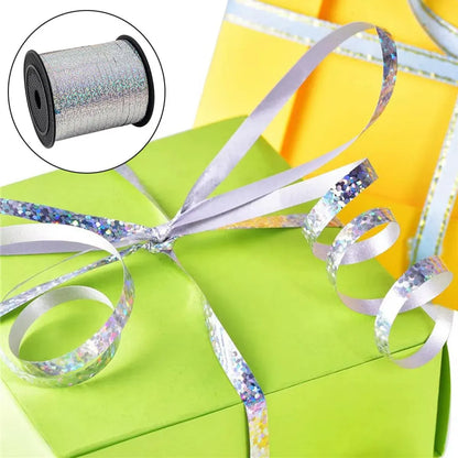 5mm Balloon Ribbon Curling Party String Gift Wrap Decoration Birthday Wedding - Laser-Purple