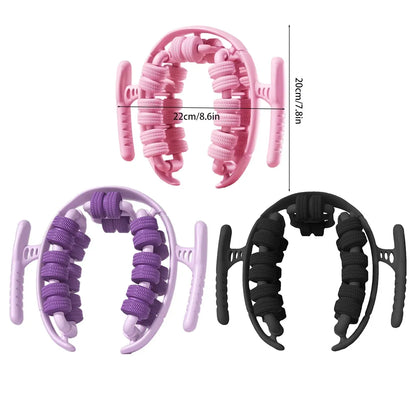 Yoga Wheel Muscle Massage Roller Stretching Fitness Exercise Training Equipment - Pink