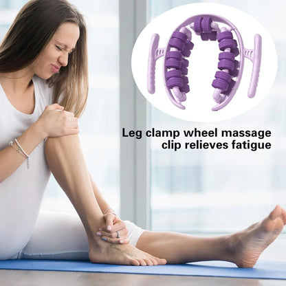 Yoga Wheel Muscle Massage Roller Stretching Fitness Exercise Training Equipment - Pink