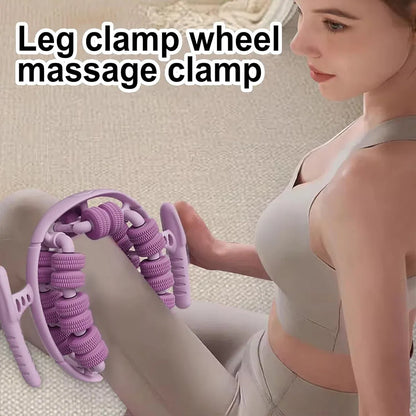 Yoga Wheel Muscle Massage Roller Stretching Fitness Exercise Training Equipment - Pink