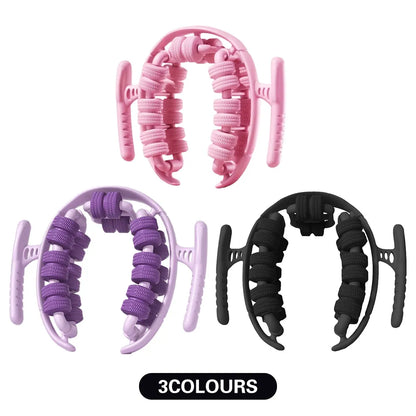 Yoga Wheel Muscle Massage Roller Stretching Fitness Exercise Training Equipment - Pink