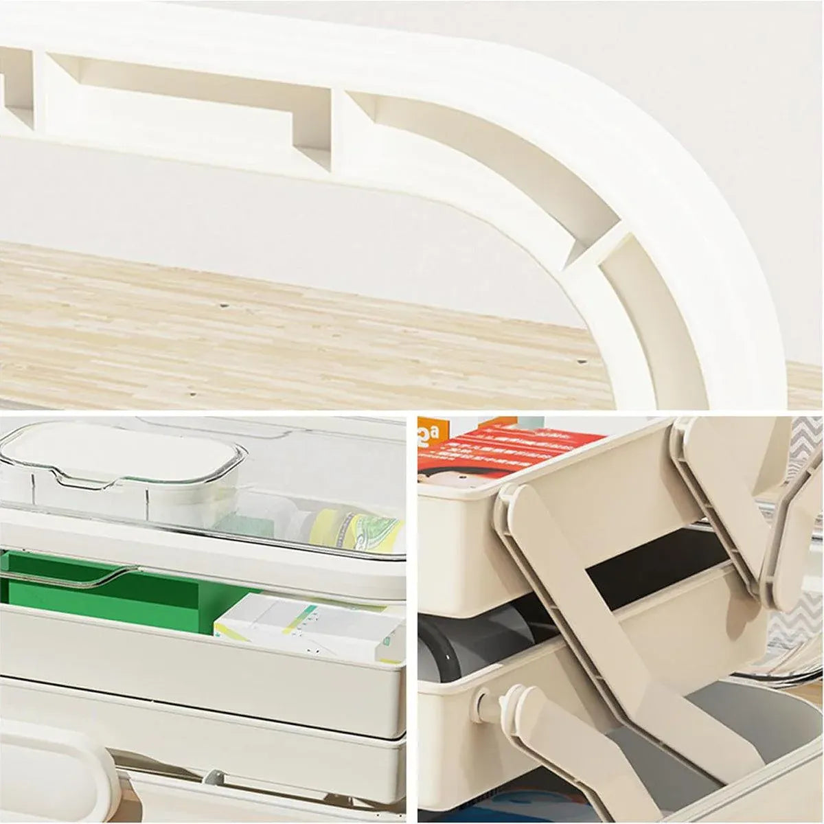 Large Capacity 3 Layer Medicine Box Family Medical Storage Case First Aid Supply