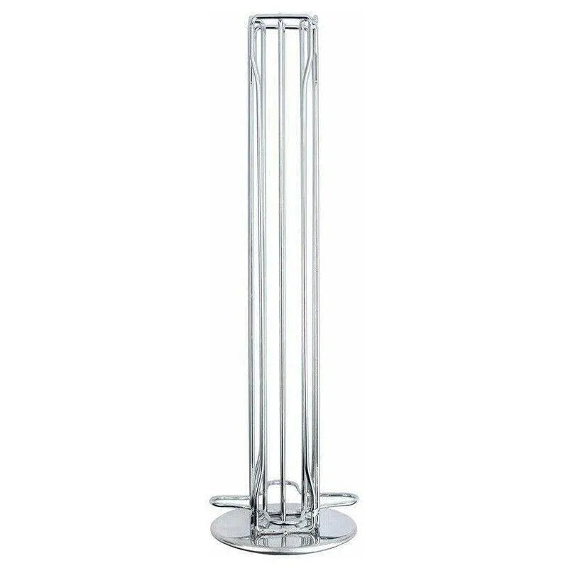 40 Capsules Rotating Coffee Pod Holder Rack for Nespresso Chrome Countertop Stand
