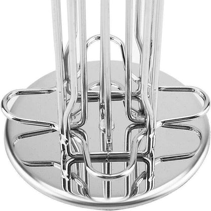 40 Capsules Rotating Coffee Pod Holder Rack for Nespresso Chrome Countertop Stand