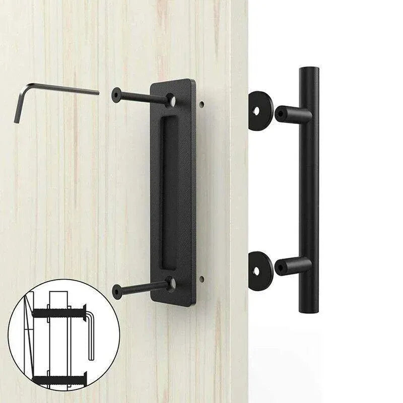 12inch Barn Door Handle Sliding Flush Pull Wood Door Gate Hardware Stainless Steel